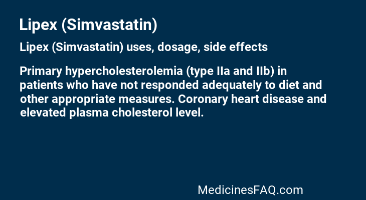 Lipex (Simvastatin)