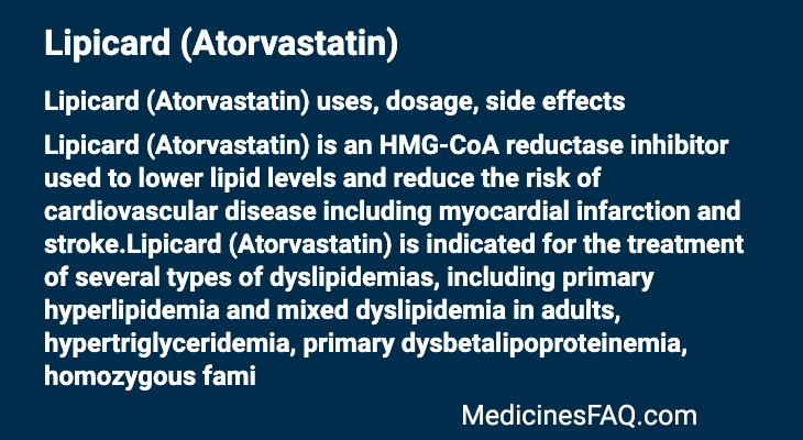 Lipicard (Atorvastatin)