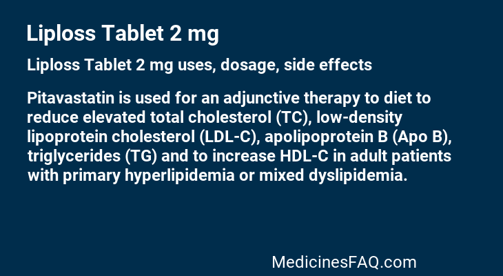 Liploss Tablet 2 mg