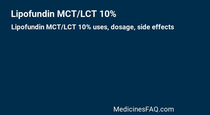 Lipofundin MCT/LCT 10%