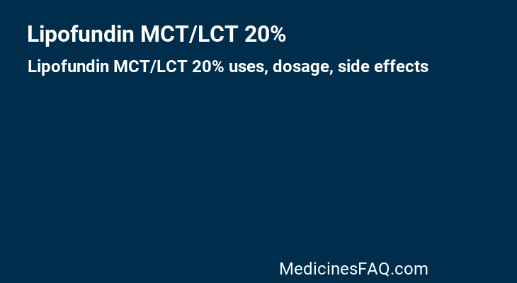 Lipofundin MCT/LCT 20%