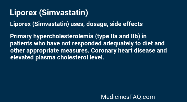 Liporex (Simvastatin)