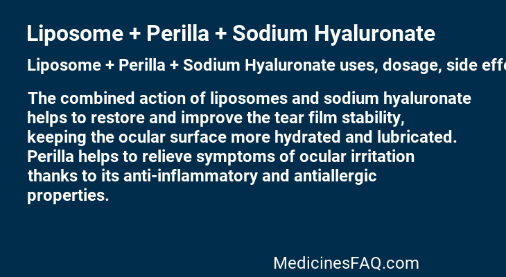 Liposome + Perilla + Sodium Hyaluronate