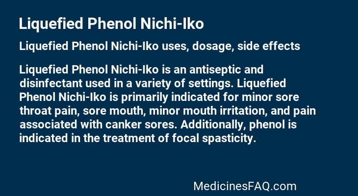 Liquefied Phenol Nichi-Iko