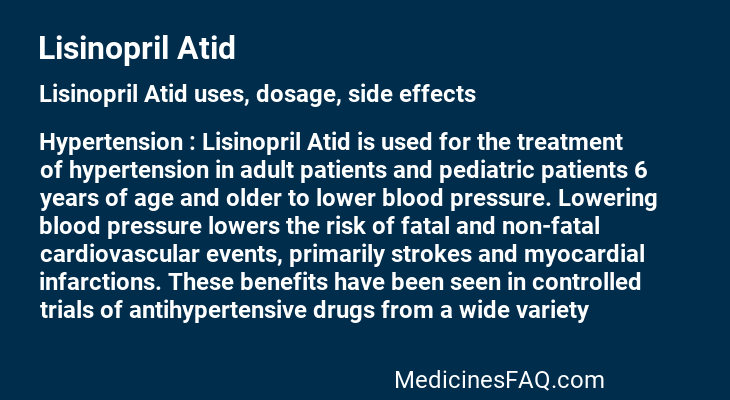 Lisinopril Atid