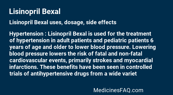 Lisinopril Bexal