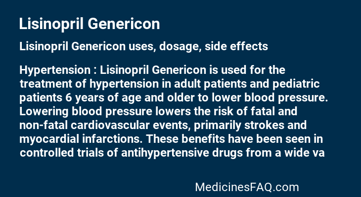 Lisinopril Genericon