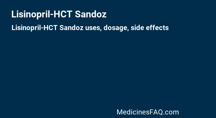 Lisinopril-HCT Sandoz