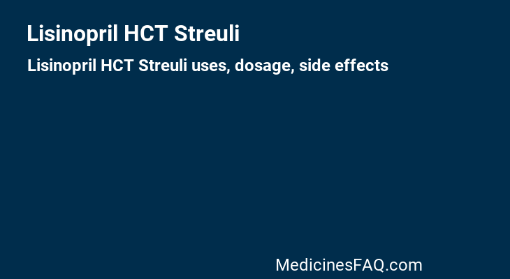 Lisinopril HCT Streuli