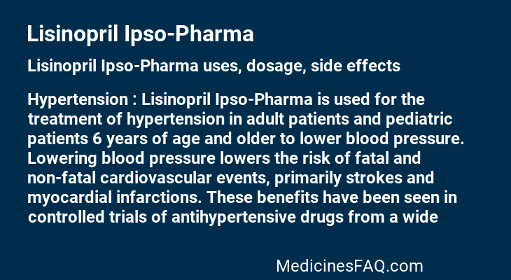 Lisinopril Ipso-Pharma