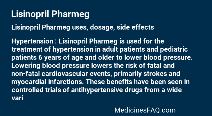 Lisinopril Pharmeg