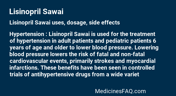 Lisinopril Sawai