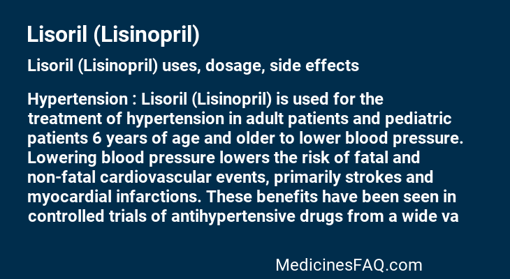 Lisoril (Lisinopril)