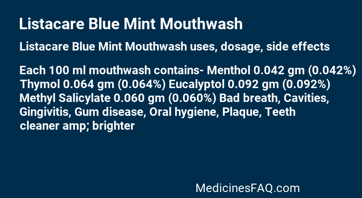 Listacare Blue Mint Mouthwash