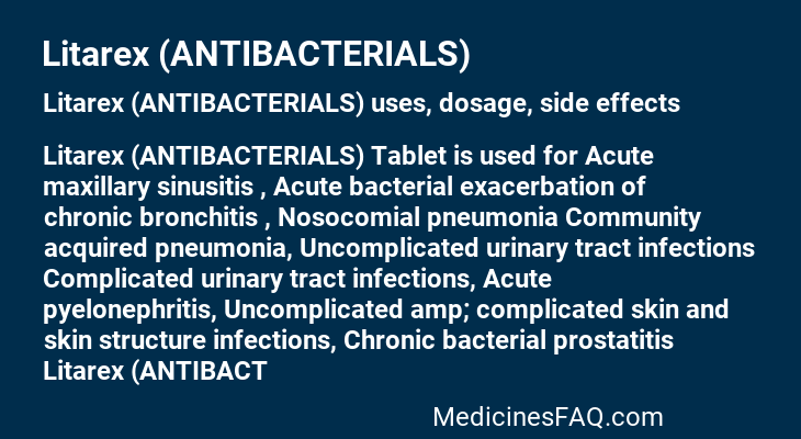 Litarex (ANTIBACTERIALS)