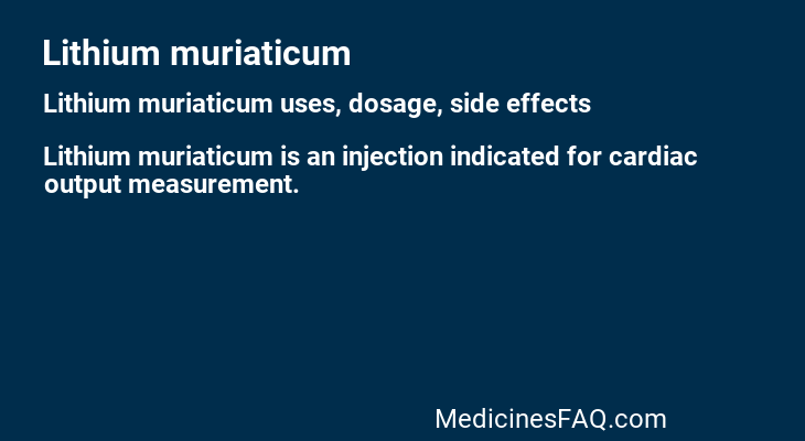Lithium muriaticum