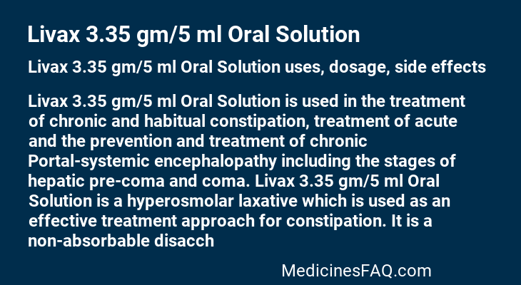 Livax 3.35 gm/5 ml Oral Solution