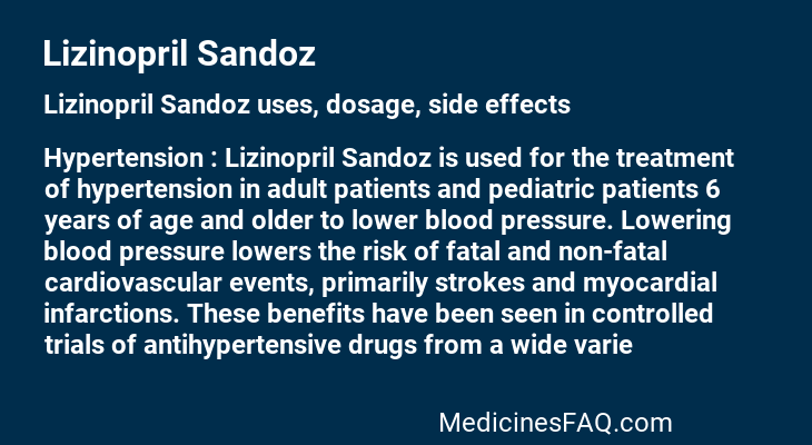 Lizinopril Sandoz