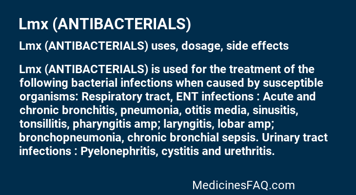 Lmx (ANTIBACTERIALS)