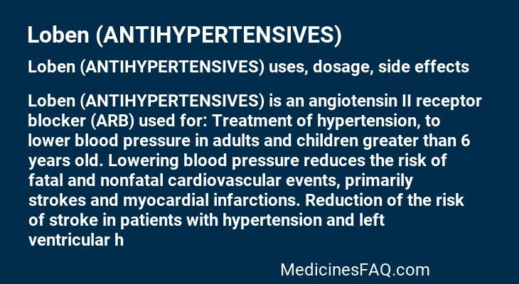 Loben (ANTIHYPERTENSIVES)