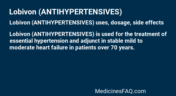 Lobivon (ANTIHYPERTENSIVES)