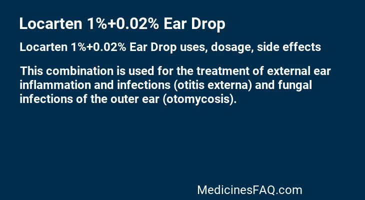 Locarten 1%+0.02% Ear Drop