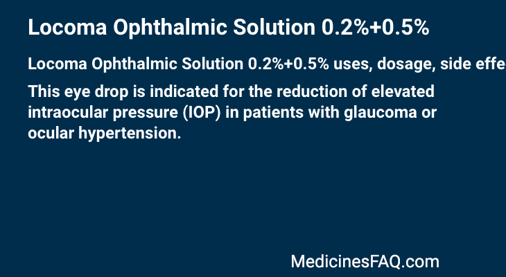 Locoma Ophthalmic Solution 0.2%+0.5%