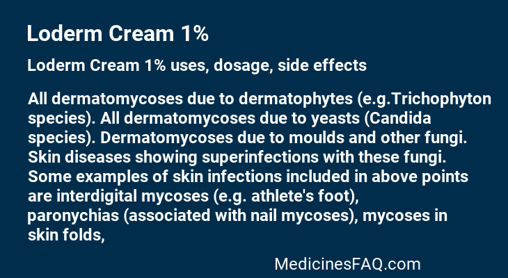 Loderm Cream 1%