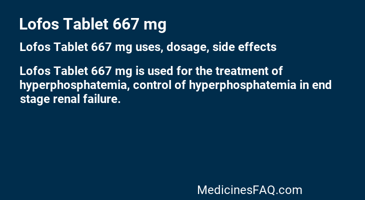 Lofos Tablet 667 mg