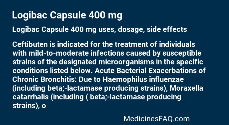 Logibac Capsule 400 mg