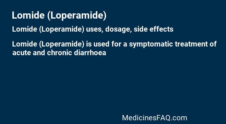 Lomide (Loperamide)