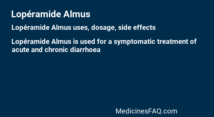 Lopéramide Almus