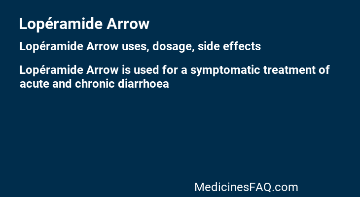 Lopéramide Arrow