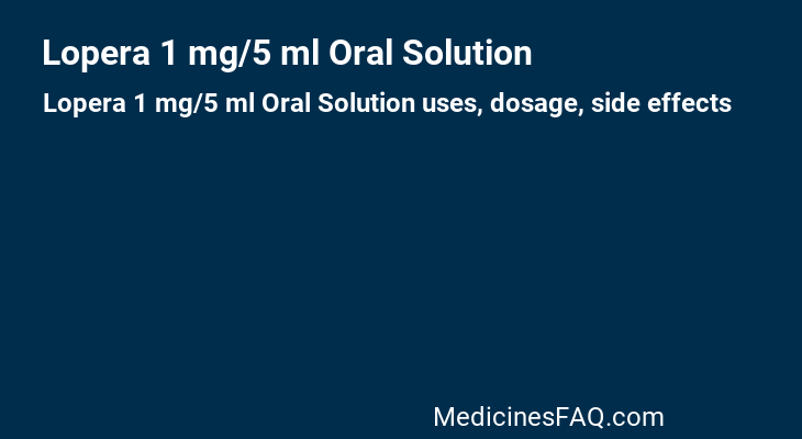 Lopera 1 mg/5 ml Oral Solution