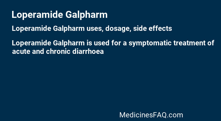 Loperamide Galpharm