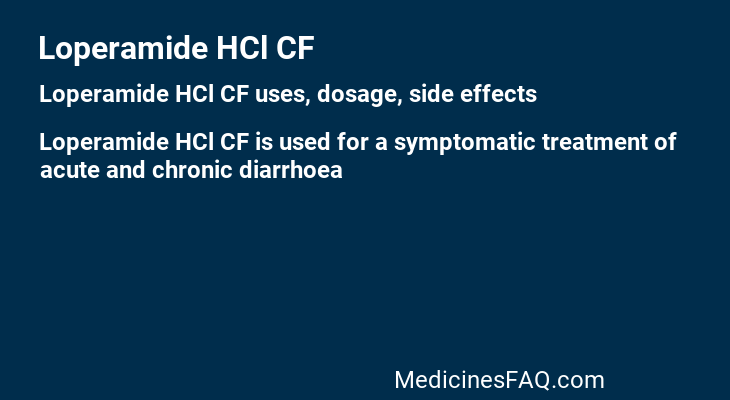 Loperamide HCl CF