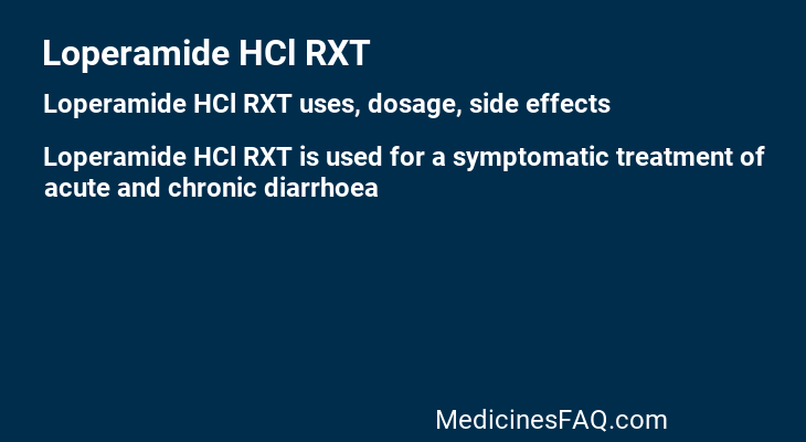 Loperamide HCl RXT