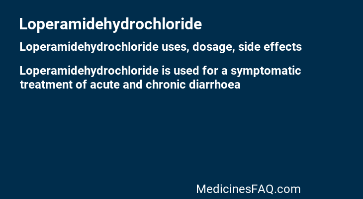 Loperamidehydrochloride
