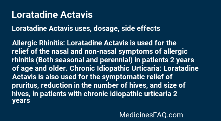Loratadine Actavis