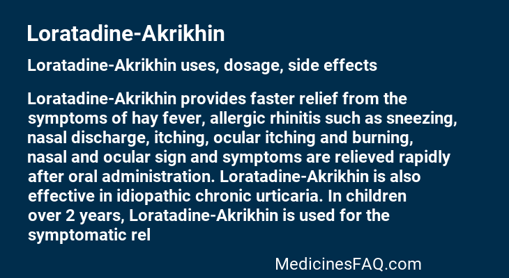 Loratadine-Akrikhin