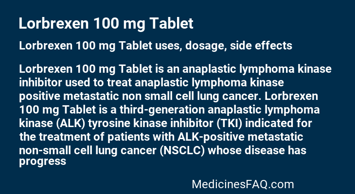 Lorbrexen 100 mg Tablet