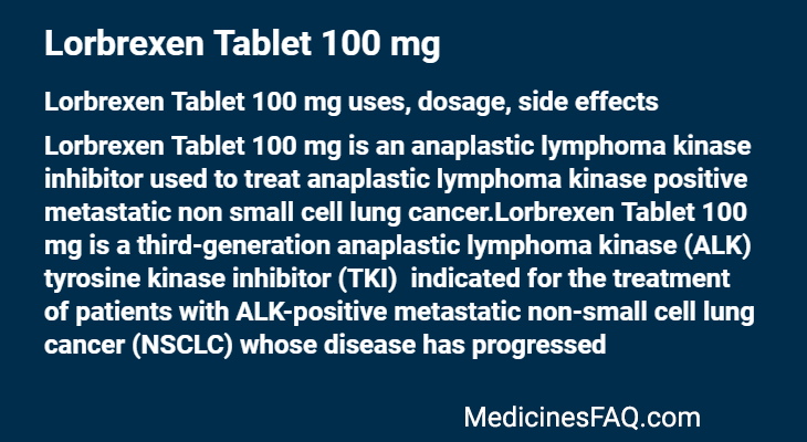 Lorbrexen Tablet 100 mg