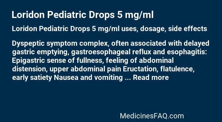 Loridon Pediatric Drops 5 mg/ml