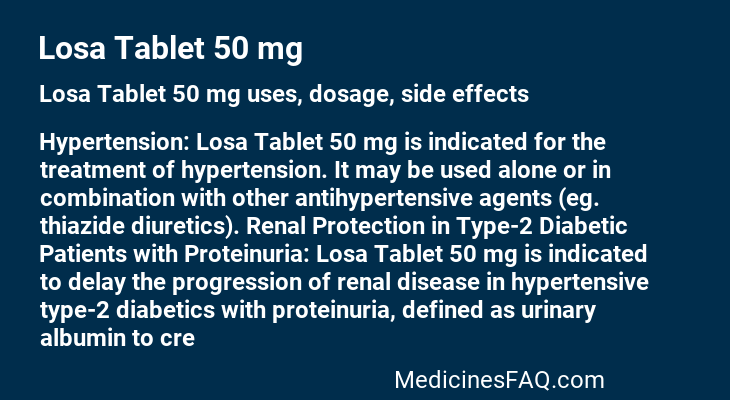 Losa Tablet 50 mg