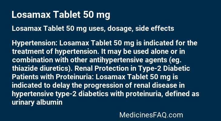 Losamax Tablet 50 mg