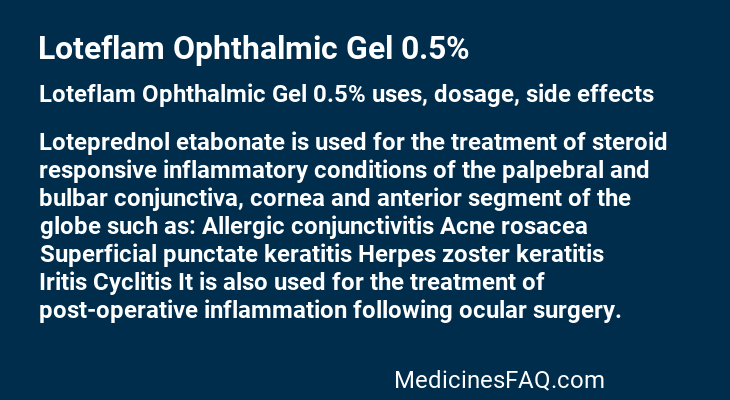 Loteflam Ophthalmic Gel 0.5%