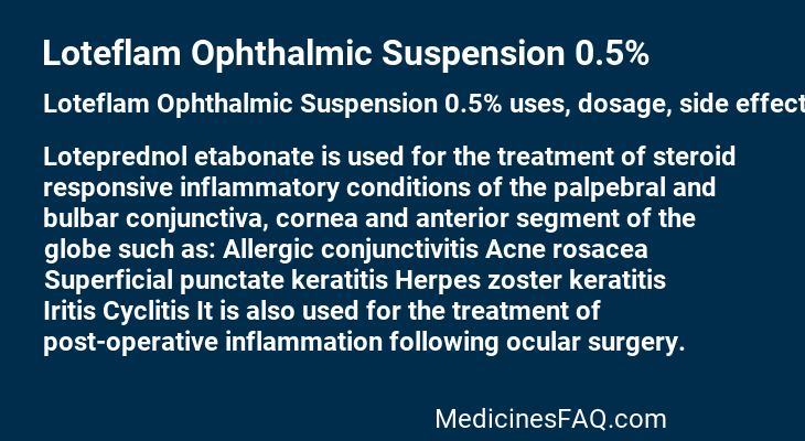 Loteflam Ophthalmic Suspension 0.5%