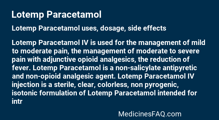 Lotemp Paracetamol