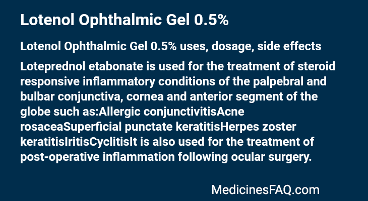 Lotenol Ophthalmic Gel 0.5%