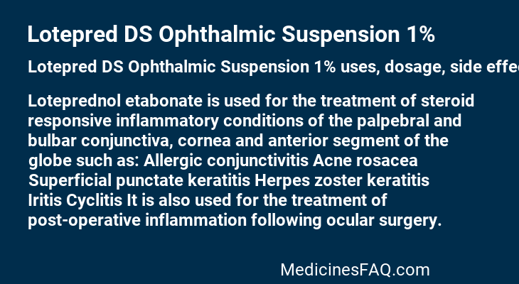 Lotepred DS Ophthalmic Suspension 1%